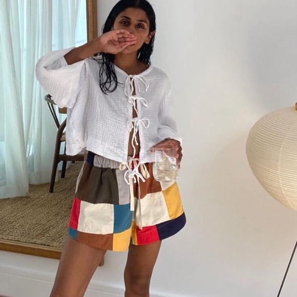 ***SOLD***The Great patchwork shorts size M - Picture 1 of 5